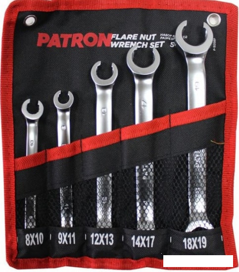 Набор ключей Patron P-5058P (5 предметов) - фото 1 - id-p150736402