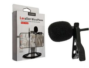 Петличный микрофон JH-043 Lavalier MicroPhone (Черный), фото 2