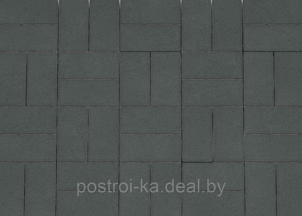 Плитка тротуарная "Прямоугольник"-6 черная - фото 1 - id-p58429770