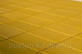 Плитка тротуарная "Прямоугольник"-8 желтая