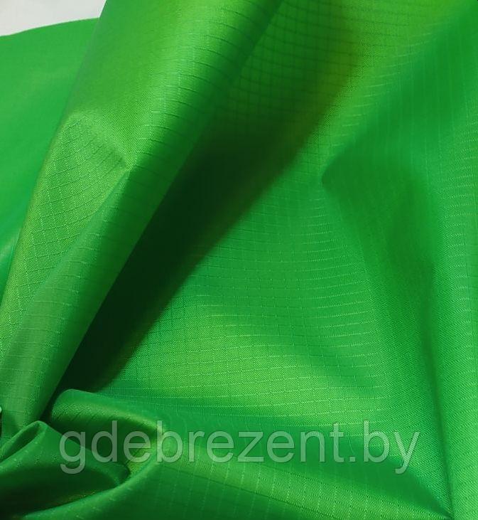 Ткань Таффета 210Т 4000ПУ рип-стоп - зеленый