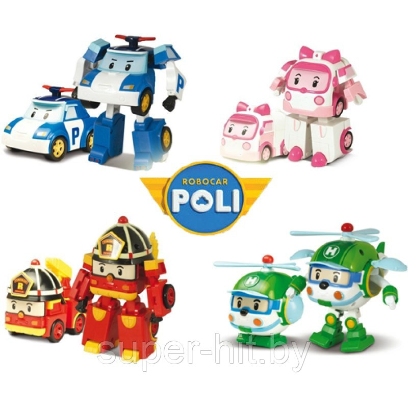 Машинка трансформер Робокар Поли "Robocar Poli" (в ассортименте) - фото 1 - id-p150895744