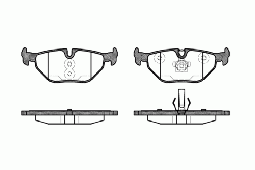 265 40 REMSA GDB1344 =276 040B-SX !колодки дисковые з.\ BMW E46 1.6i-2.8i/D 98>,Rover 75 1.8-2.5/CDT 99>