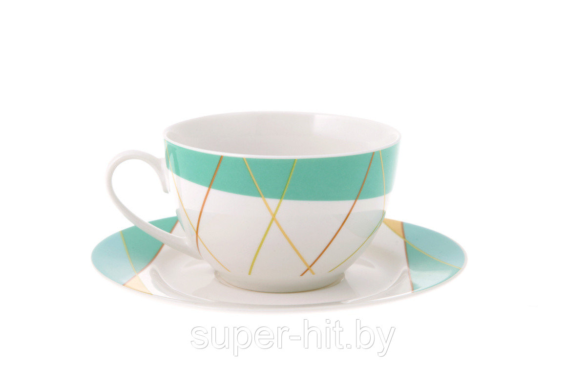 Чайный набор Parallels (cup&saucer with decal) 12 предметов - фото 1 - id-p150897739