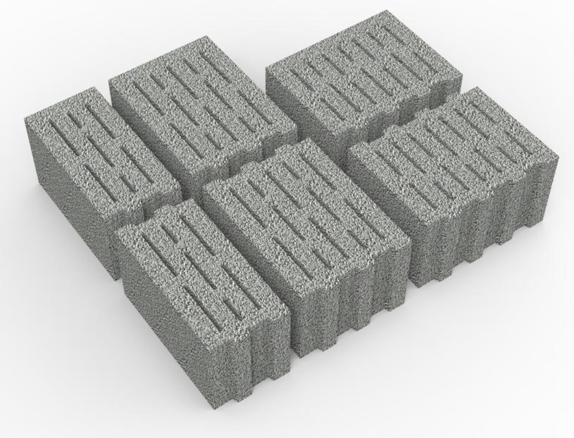 Блоки керамзитобетонные стеновые (пустотелые) 300*400*240 М25 - фото 1 - id-p150900764