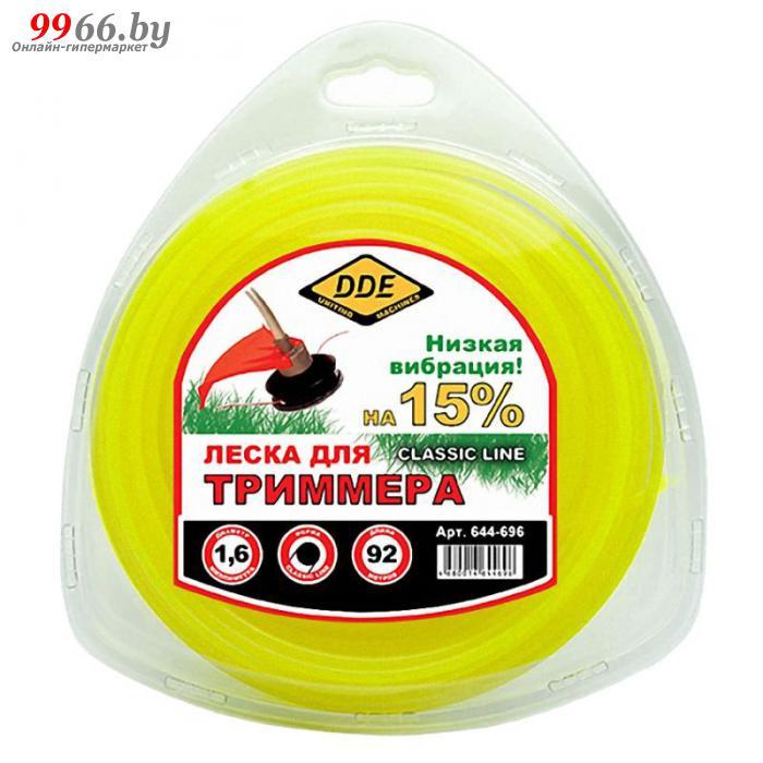 Леска для триммера DDE Classic Line 1.6mm x 92m Yellow 644-696