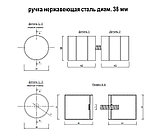 Ручка, малая, D38*L40 мм. нерж. сталь. для детсада., фото 9