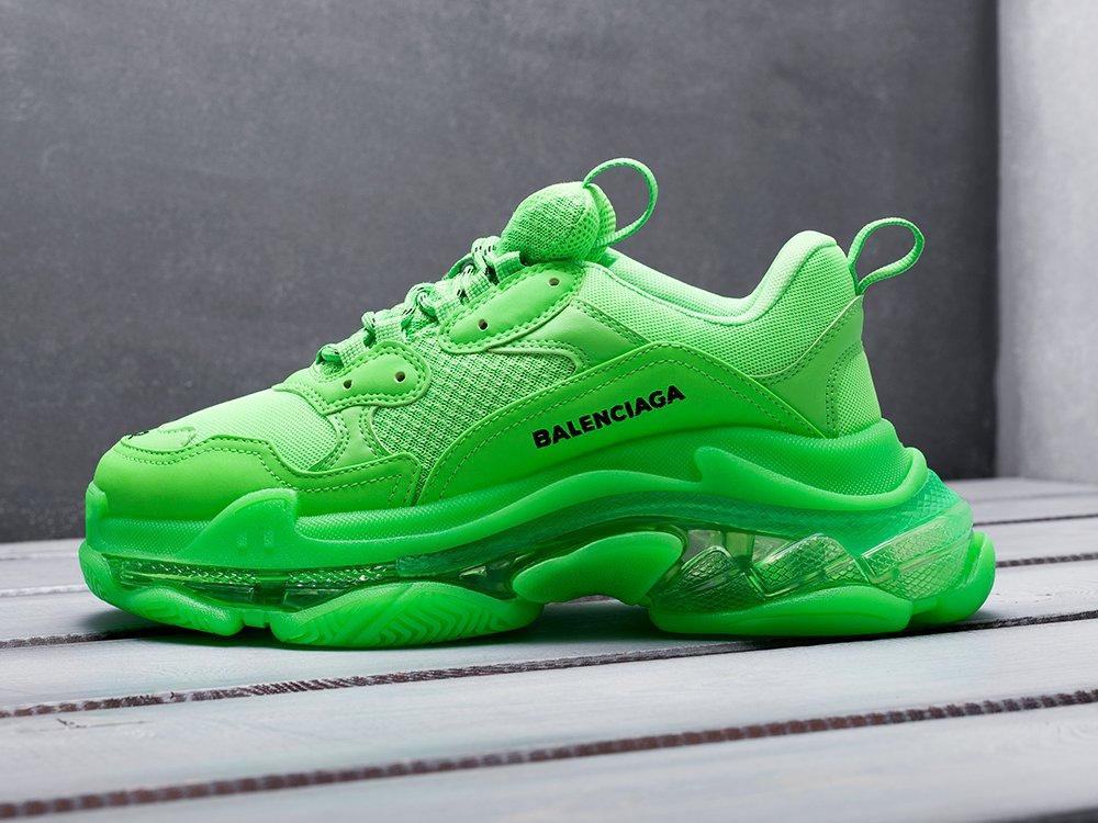 Кроссовки Balenciaga Triple S Clear Sole Green