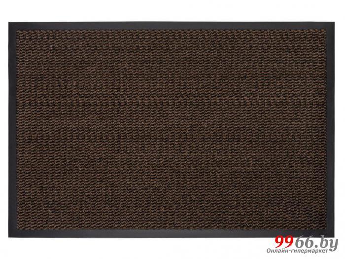 Коврик напольный ПВХ грязезащитный входной Laima 60x90cm коричневый ворсовый от грязи на порог в прихожую