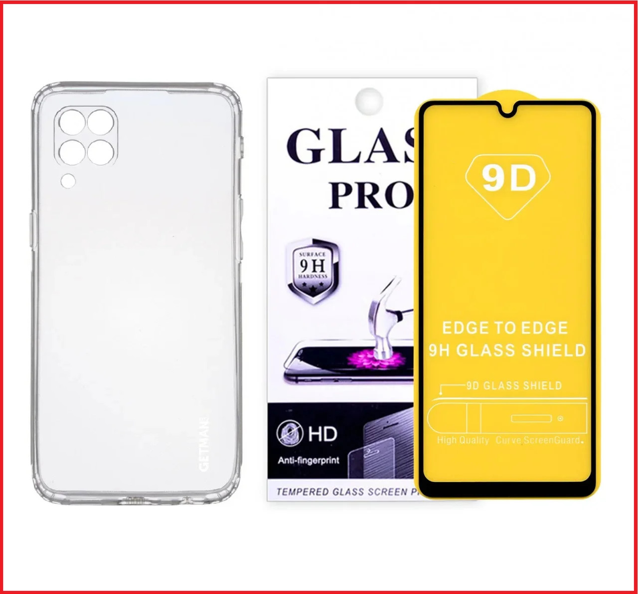 Чехол-накладка + защитное стекло 9D для Samsung Galaxy A12 SM-A125 / A12s SM-A127 - фото 1 - id-p150888315
