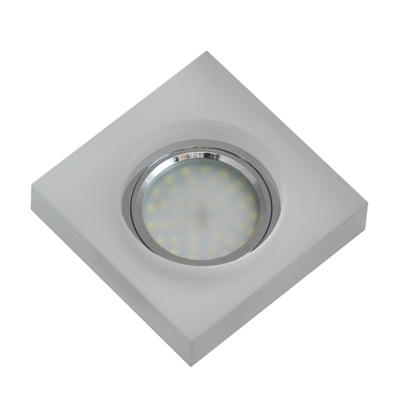 Точечный врезной светильник LBT S4020L-1 матовый Frosted MR16 со светодиодной подсветкой - фото 1 - id-p150910064