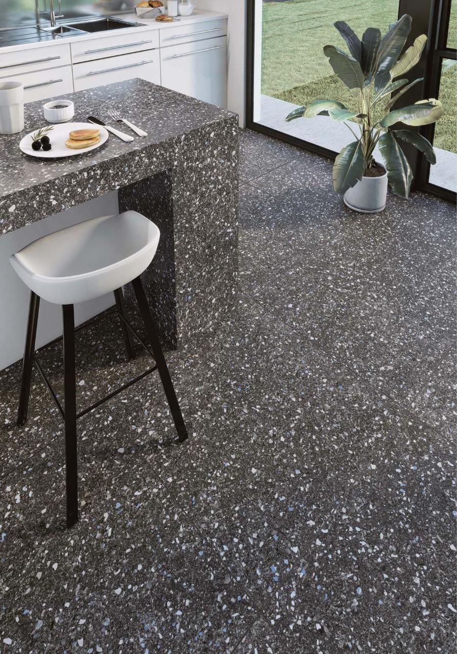 CODICER Terrazo ROBSON GRAPHITE 66X66 керамогранит тераццо