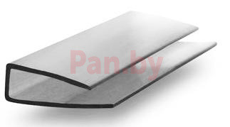 Торцевой профиль для поликарбоната Юг-Ойл-Пласт UP-4 мм серый - фото 1 - id-p150917905