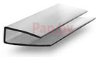 Торцевой профиль для поликарбоната Юг-Ойл-Пласт UP-6 мм серый
