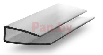 Торцевой профиль для поликарбоната Юг-Ойл-Пласт UP-6 мм серый - фото 1 - id-p150917908