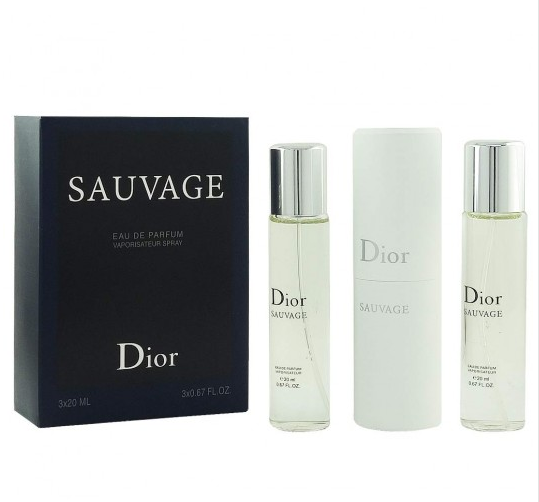 Парфюмерный набор Christian Dior Sauvage / edp 3*20 ml