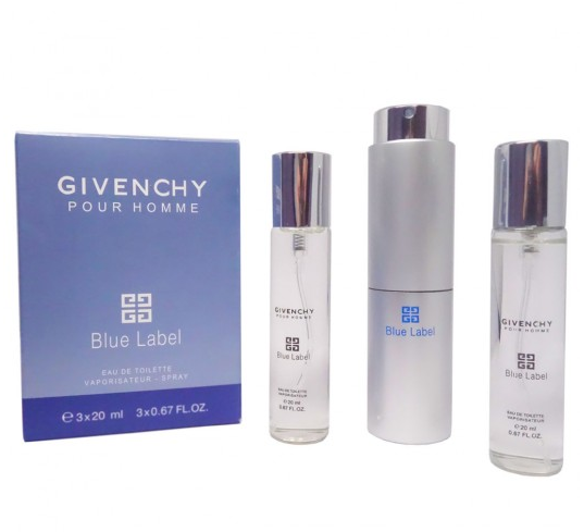 Парфюмерный набор Givenchy Blue Label / edp 3*20 ml