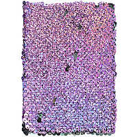 Блокнот 11.5 х 15.5 см 80л в клетку с реверсивными пайетками голография цвет ассорти