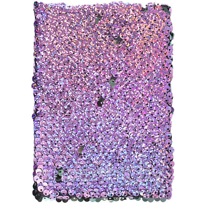 Блокнот 11.5 х 15.5 см 80л в клетку с реверсивными пайетками голография цвет ассорти - фото 1 - id-p150943944