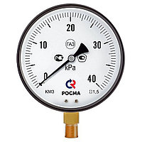 Напоромер КМ-31Р (0-40kPа) G1/2.1,5 манометр низкого давления
