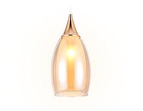 Подвесной светильник лофт Ambrella TR3543 GD/TI золото/янтарь E14