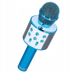 Беспроводной Bluetooth микрофон WS-858 (CT007) Синий