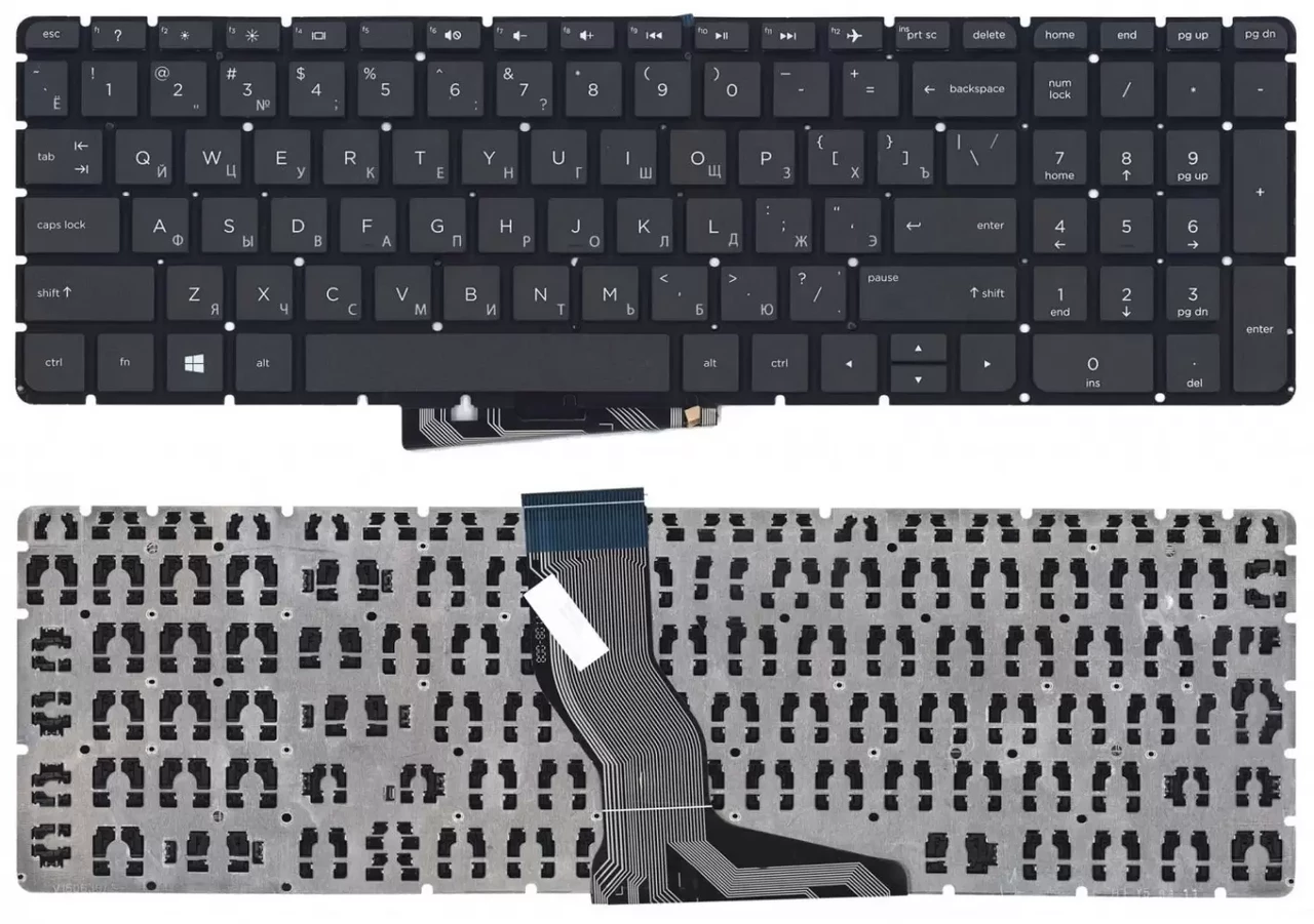 Клавиатура для ноутбука HP Pavilion 15-AB, 17-G, Omen 15-AX032TX, Envy 15-AS, X360, 17-S, M17-N, черная