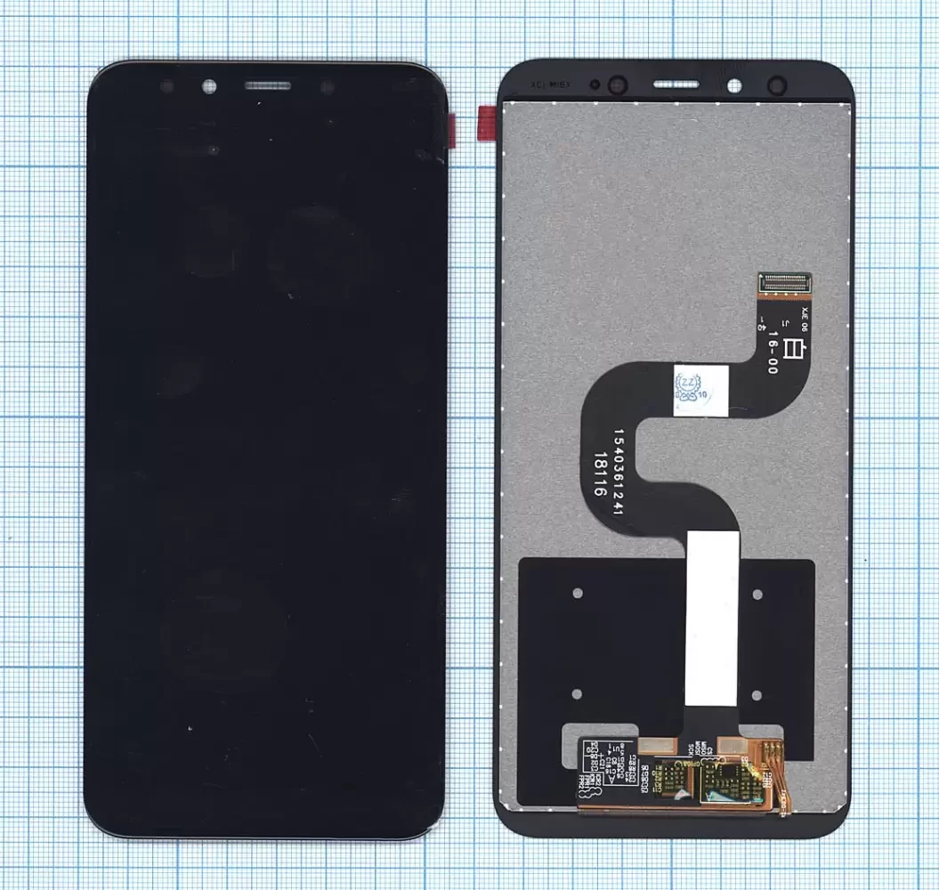 Модуль (матрица + тачскрин) для Xiaomi Mi A2, Mi 6X, черный