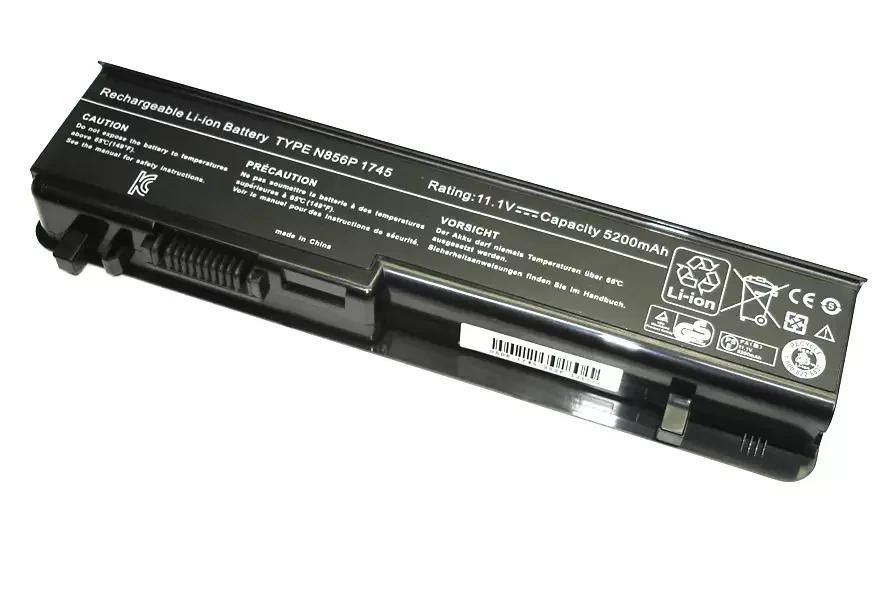 Аккумулятор (батарея) U150P для ноутбука Dell Studio 1745, 11.1В, 5200мАч, черный (OEM)