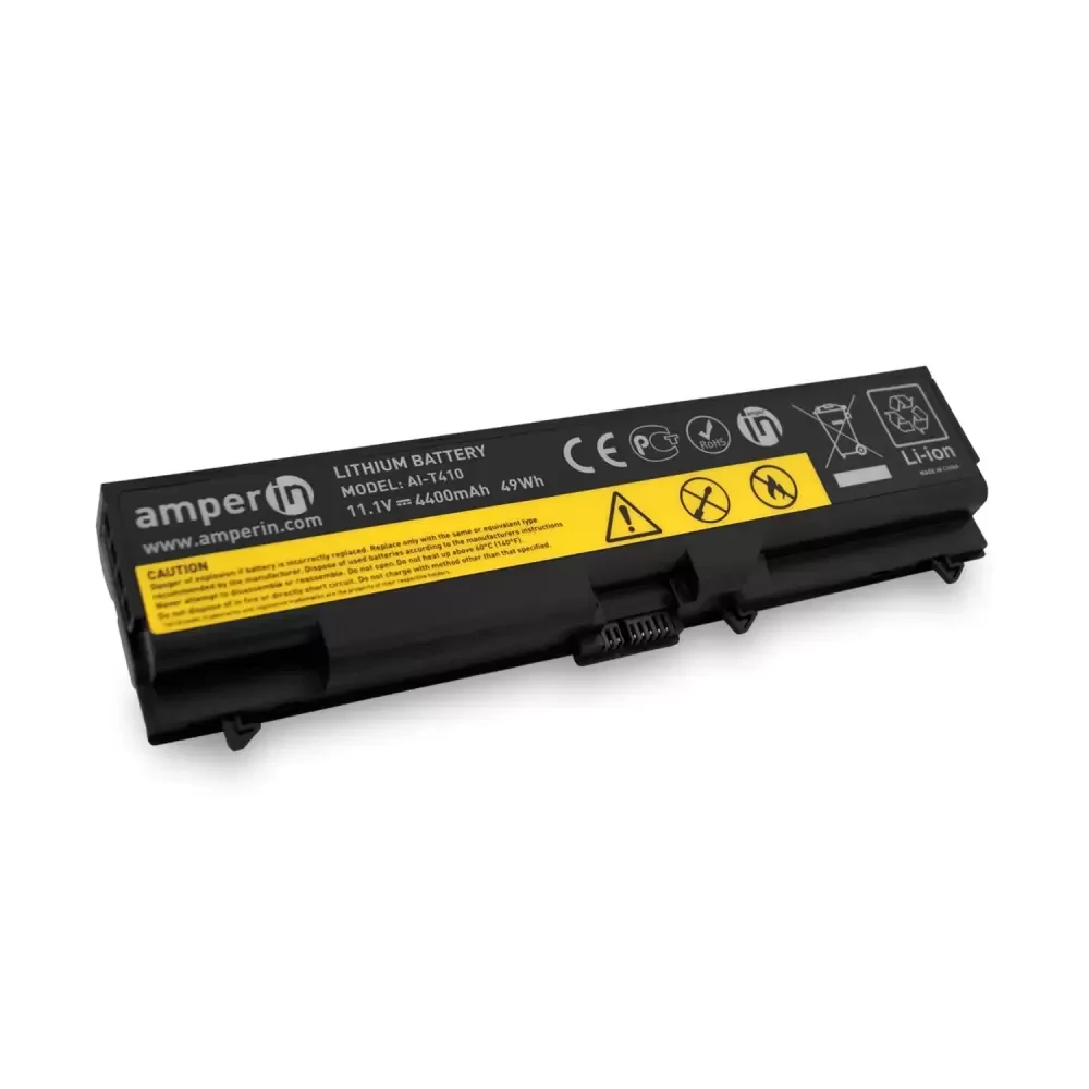 Аккумулятор (батарея) Amperin AI-T410 для ноутбука Lenovo ThinkPad EDGE, SL, E, 11.1В, 4400мАч, 65Wh