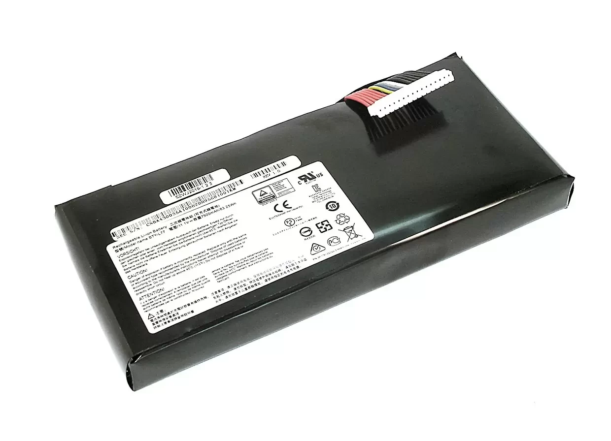 Аккумулятор (батарея) BTY-L77 для ноутбука MSI GT72VR 11.1В, 7500мАч