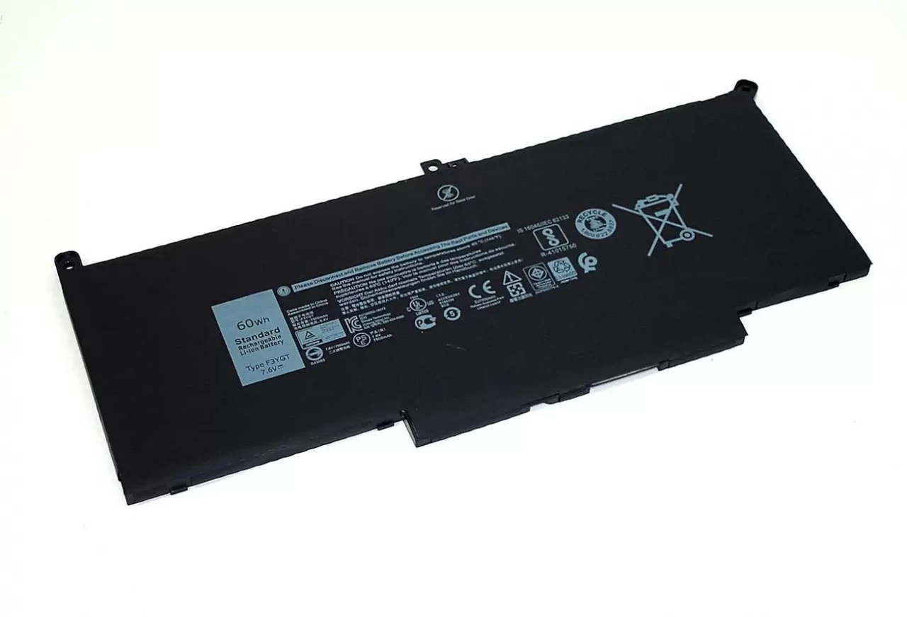 Аккумулятор (батарея) 2x39g для ноутбука Dell Latitude 13 7390, 7.6В 7500мАч  черная