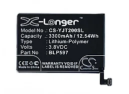 Аккумулятор CS-YJT200SL, BLP597 для OnePlus 2, 3.8В, 3300мАч, 12.54Wh