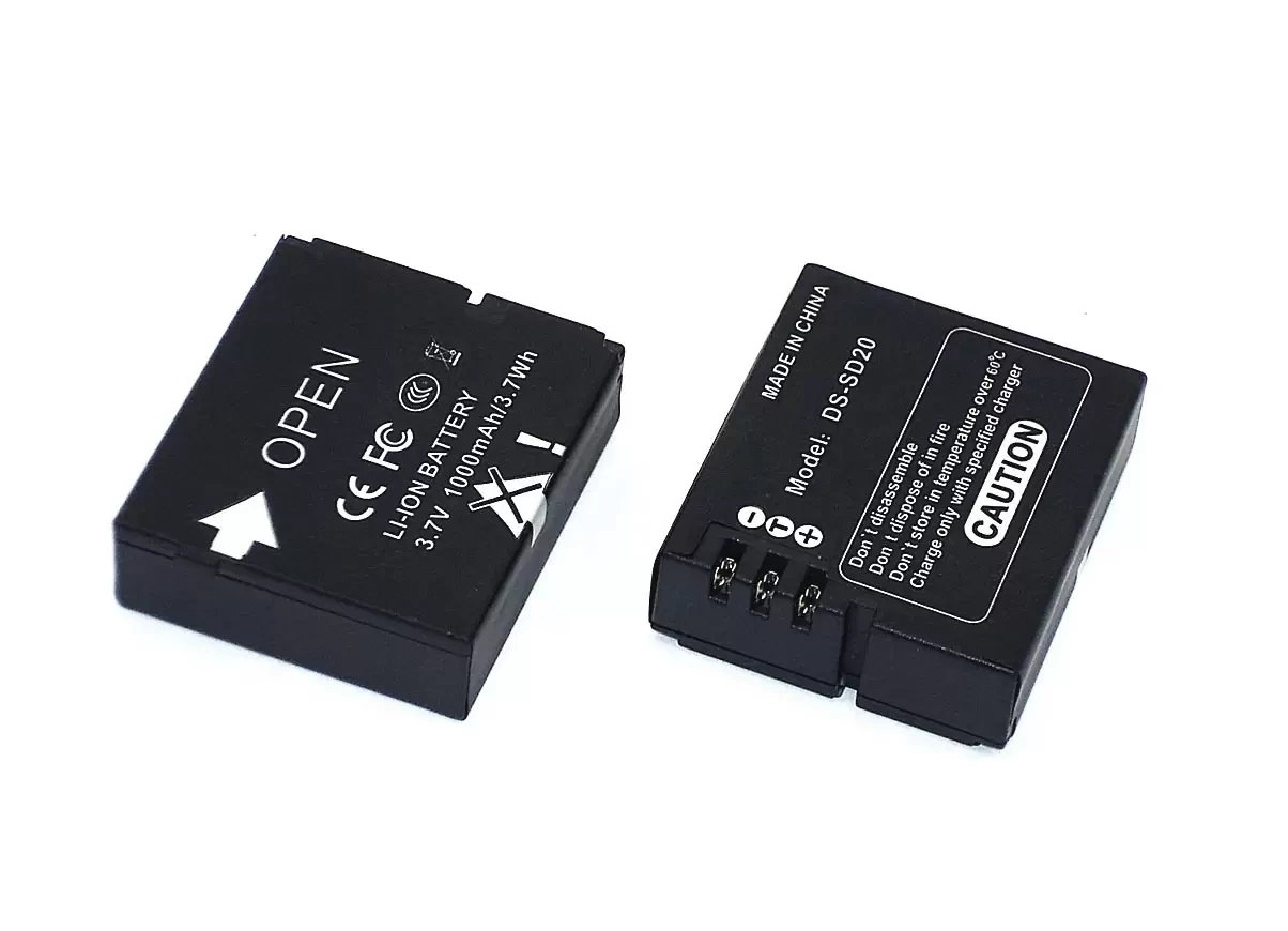 Аккумулятор DS-SD20 для видеокамеры AEE Magicam SD18, 3.7В, 1000мАч