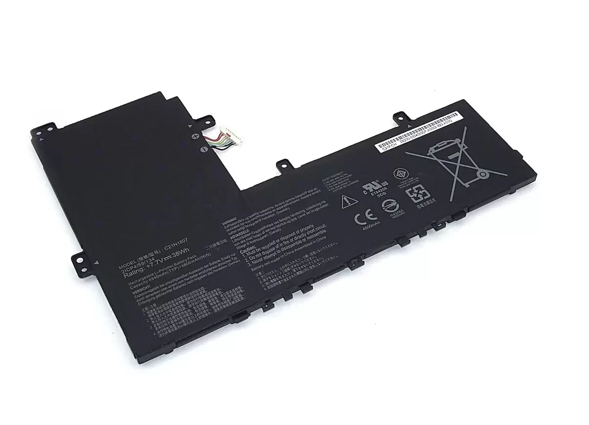 Аккумулятор (батарея) C21N1807 для ноутбукa Asus C223NA, 7.7В, 4800мАч