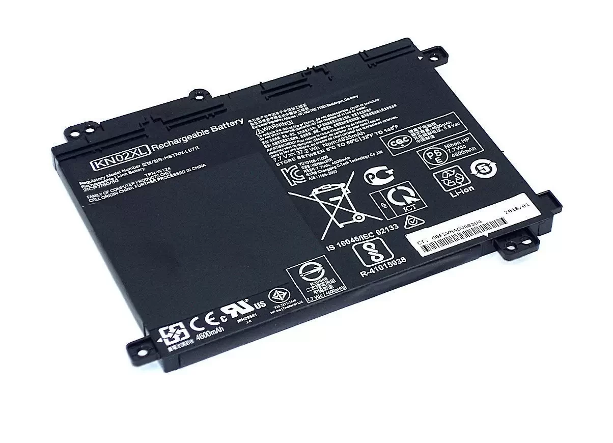 Аккумулятор (батарея) для ноутбука HP HSTNN-UB7F (KN02XL) 7.7В/8.8В, 4600мАч