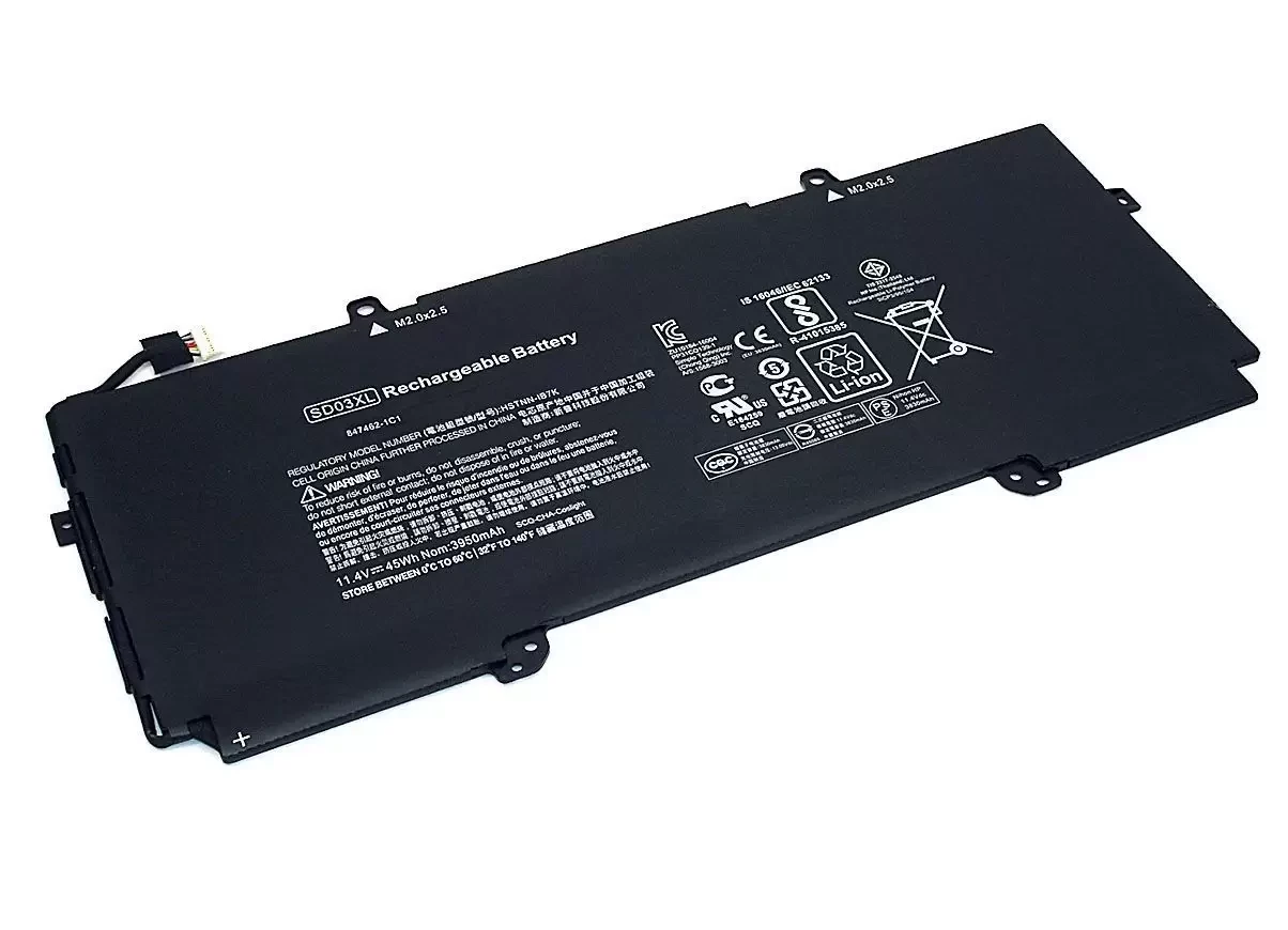 Аккумулятор (батарея) для ноутбука HP ChromeBook 13 G1 Core m5 (SD03XL) 11.4В/13.05В 3950мАч/45 Вт*ч