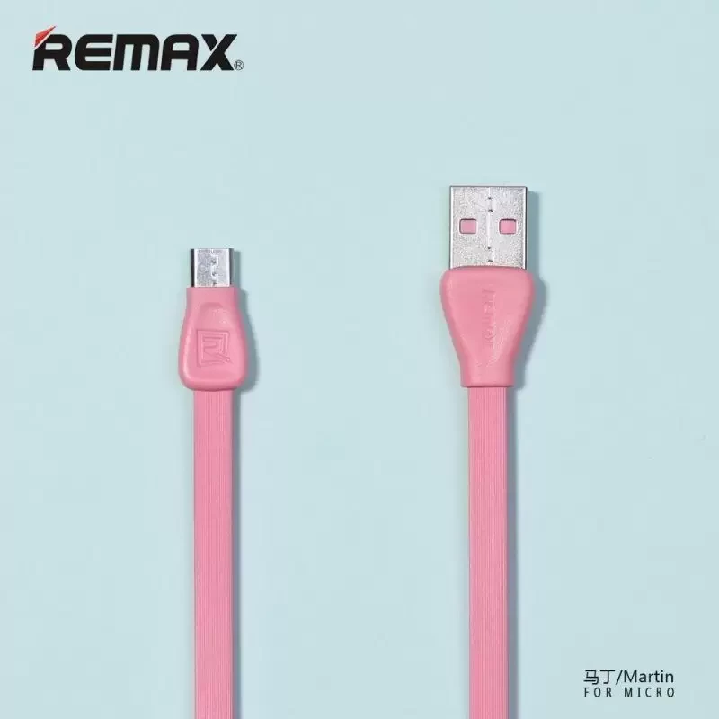 USB Дата-кабель "Remax" Martin 028i MicroUSB, 1 метр, розовый