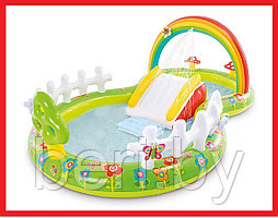 INTEX 57154 Детский надувной игровой центр, бассейн "Мой сад", 290х180х104 см, интекс