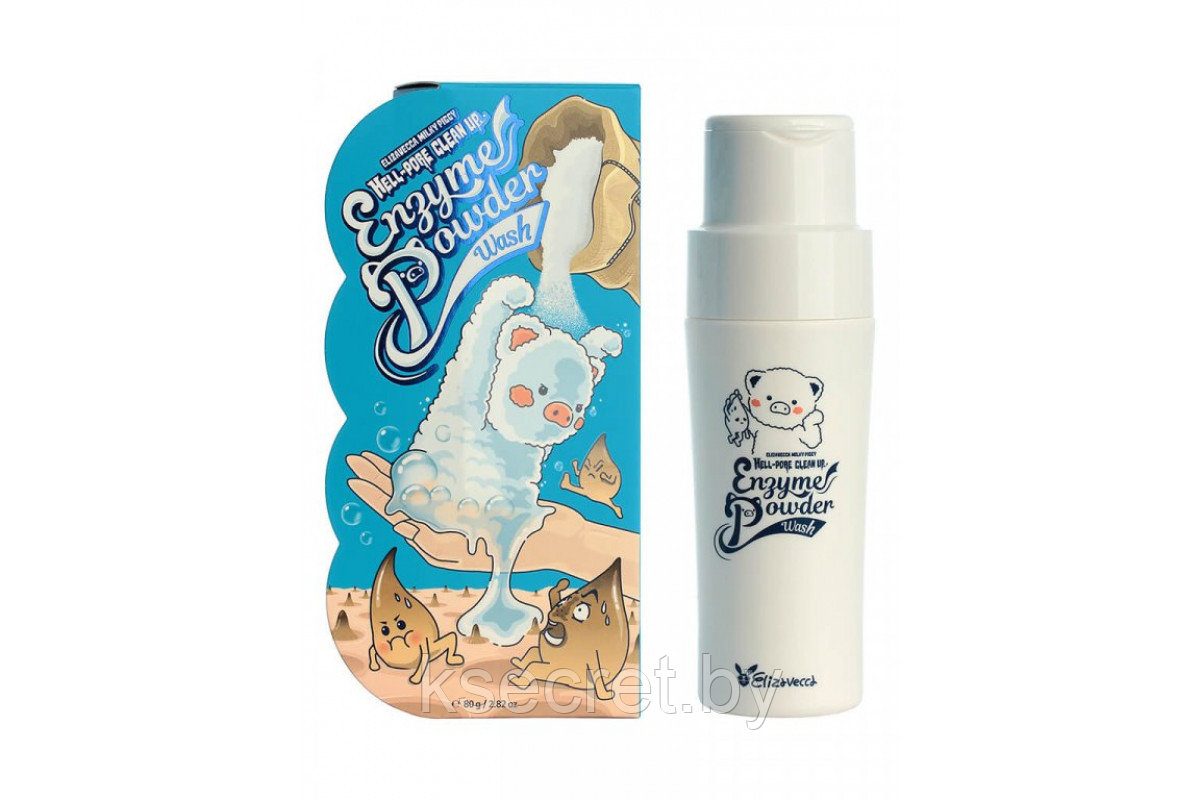 Энзимная пудра для умывания Elizavecca Milky Piggy Hell-Pore Clean Up Enzyme Powder Wash, 80 гр - фото 1 - id-p151027818