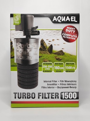 Внутренний  фильтр Aquael TURBO1500 от 250 - 350л.