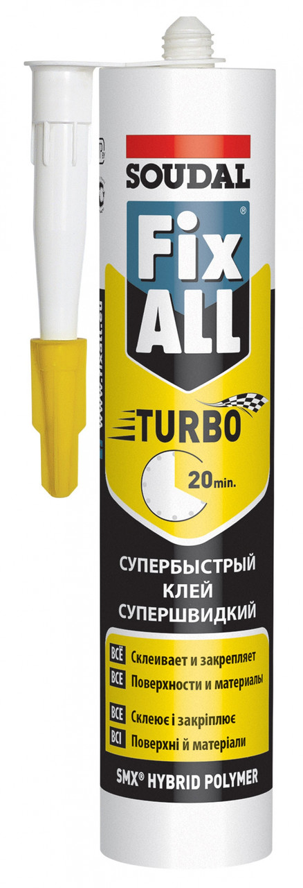 Клей-герметик Fix All Turbo Белый 290 мл