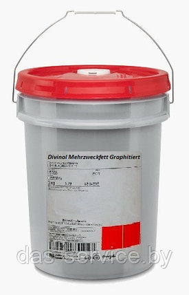 Смазка Divinol Mehrzweckfett Graphitiert (многоцелевая графитовая пластичная смазка) 25 кг., фото 2