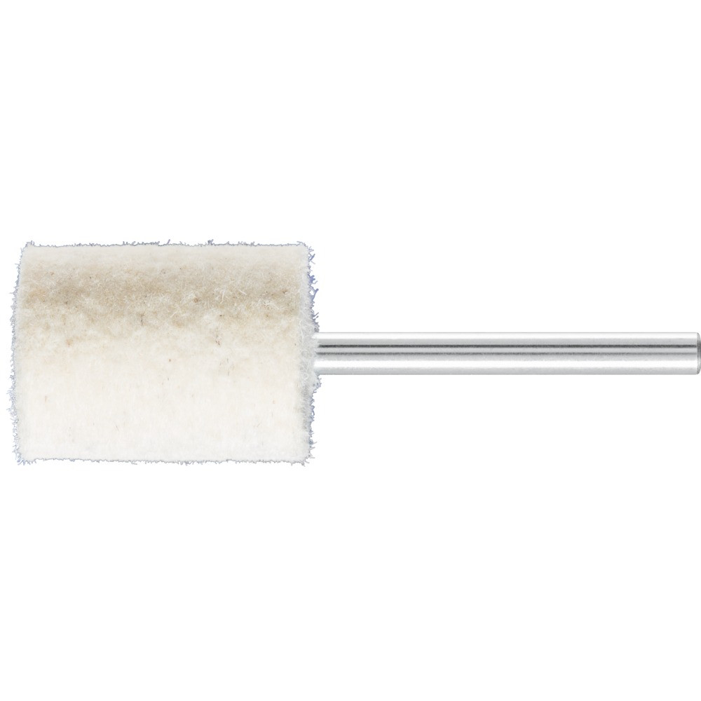 Головка войлочная цилиндрическая 15 мм с торцевым углублением на оправке 3 мм (твердая) FK ZYA 1520/3 Н ST-BO