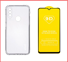Чехол-накладка + защитное стекло 9D для Huawei Honor 10 Lite / HRX-LX1