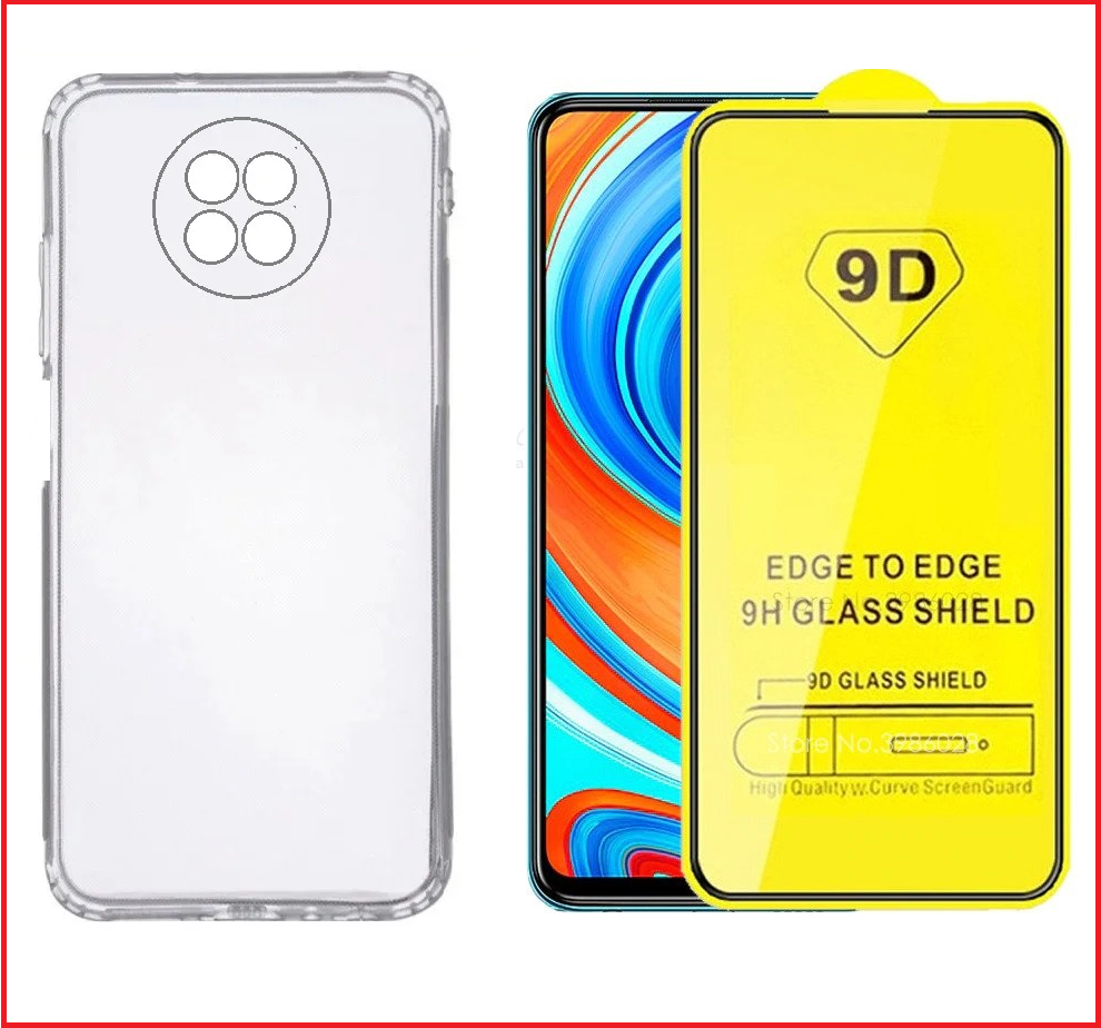 Чехол-накладка + защитное стекло 9D для Xiaomi Redmi Note 9T - фото 1 - id-p151065986