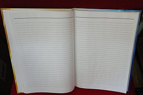 Книга учета в линейку в твердой ламинированной обложке, офсет, 96 листов, фото 2
