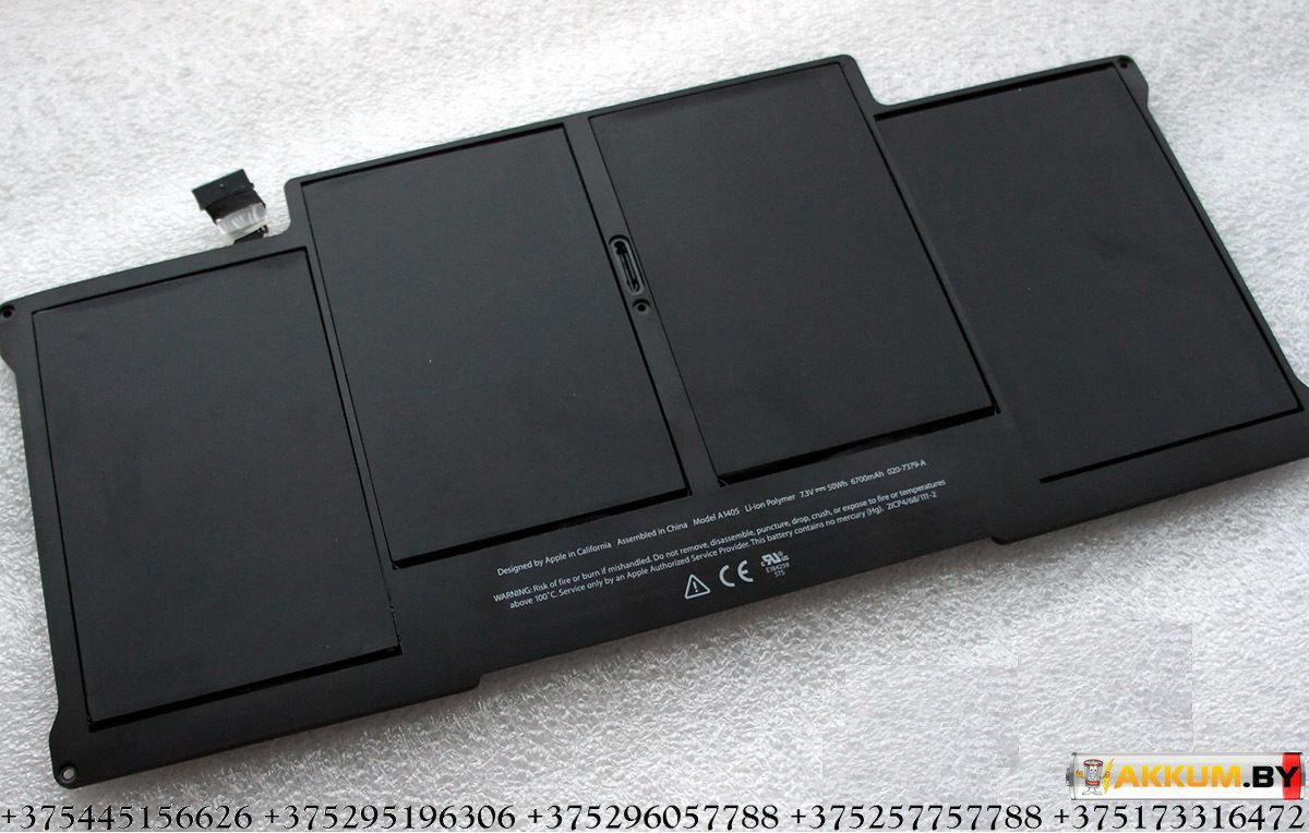 Аккумуляторная батарея A1405 для ноутбука Apple Macbook Air 13" A1466 - фото 1 - id-p66416821
