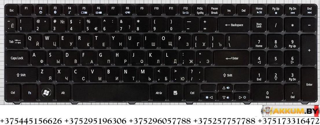 Клавиатура NSK-ALC0R для ноутбука Acer Aspire 5810T, 5536,  5738,  5738G, 5741G, 7535G, 7540, 7736G RU черная