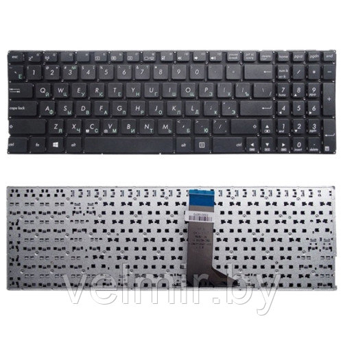 Клавиатура 0KNB0-6122FR0Q для ноутбука ASUS A553M, X553, X555L черная